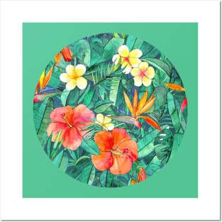 Classic Tropical Garden Posters and Art